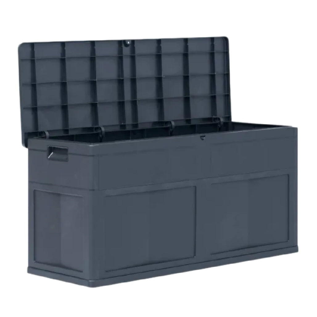 Storage Box with Lid for Indoor and Outdoor Use Made of Plastic - 110 x 45 x 50
